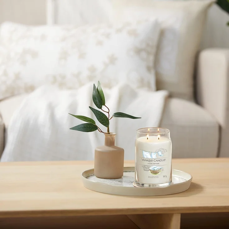 Yankee Candle Duftkerze Signature Clean Cotton 567 g – Bild 8