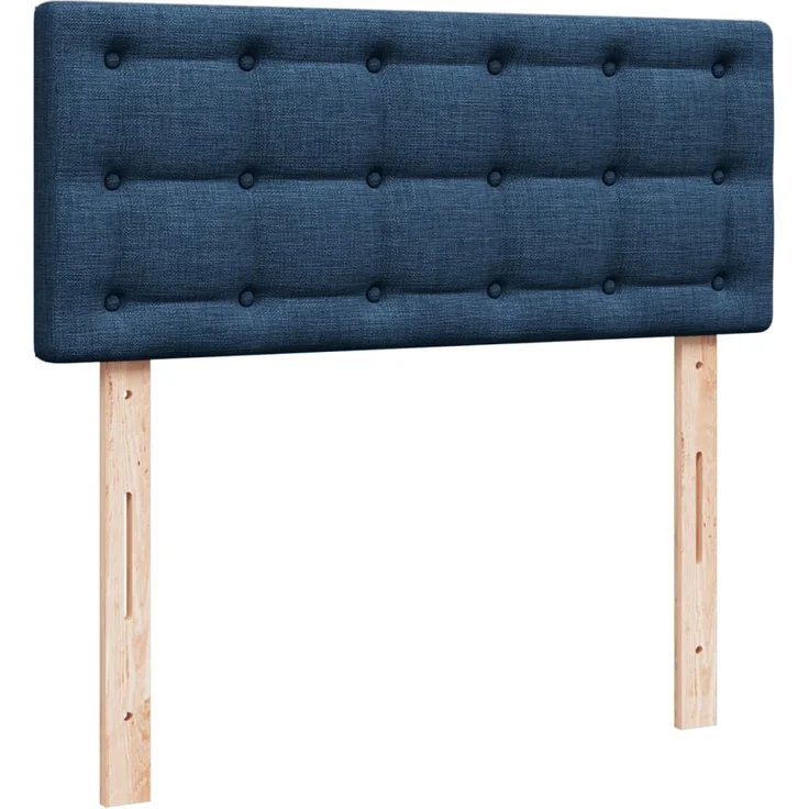 vidaXL Boxspringbett mit Matratze Blau 120x200 cm Stoff 3288967 – Bild 12