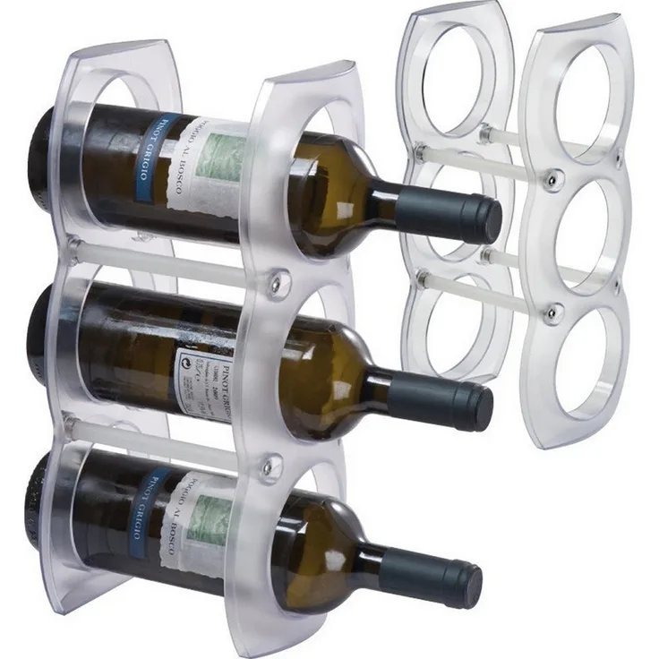 Macma Weinregal Weinregal aus Kunststoff für 3 Flaschen