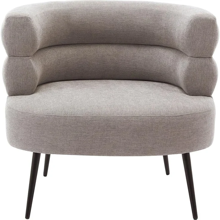 Vente-unique - CAMEDO - Sessel mit gerader Rückenlehne - Metall - Grau - 80 x 74 x 73 cm – Bild 4