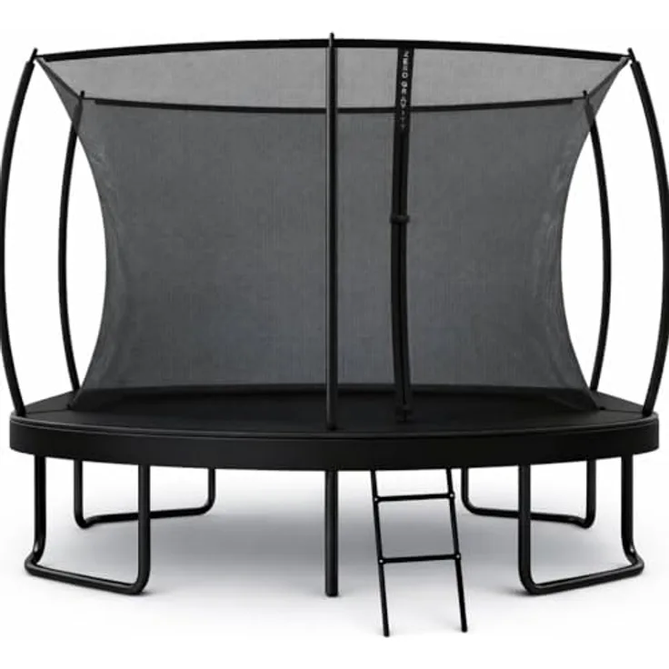 Zero Gravity Gartentrampolin Oval 305x213/366x244/457x366 cm, inkl. Leiter, TÜV GS, smarter & schneller Netzabbau für Outdoor-Nutzung