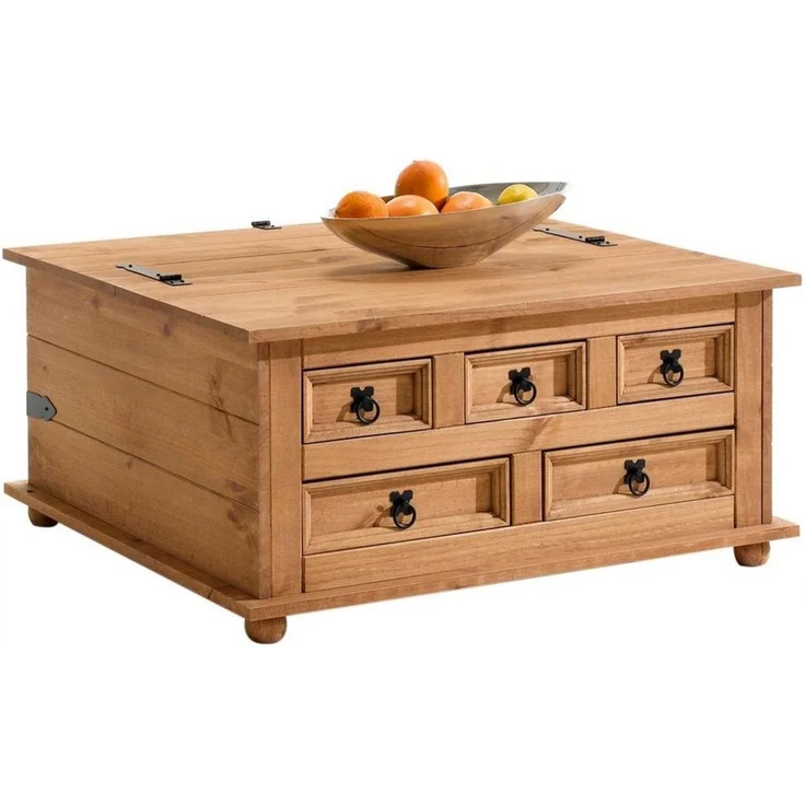 IDIMEX Truhentisch TEQUILA, Truhentisch Couchtisch Mexico Möbel Wohnzimmer Tisch Truhe Mexiko Stil – Bild 1