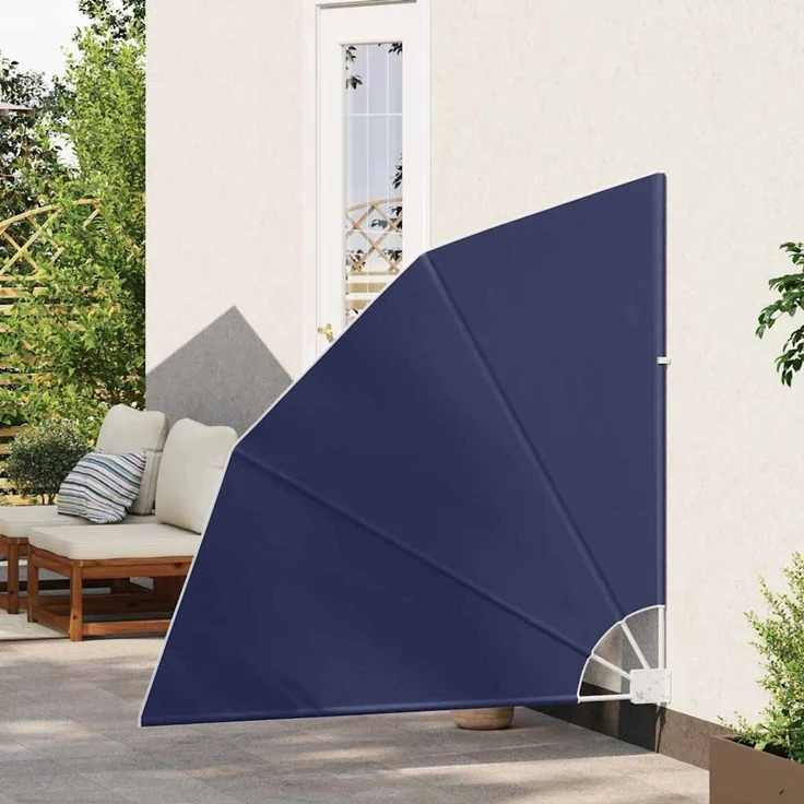 vidaXL Balkon Sichtschutz 140 x 140 cm Polyester Marineblau 42000924 – Bild 3