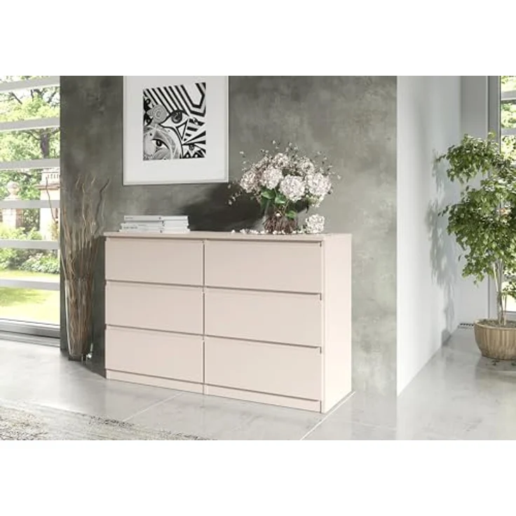 meble masztalerz Kommode Mit 6 Schubladen - 120 cm breit – modern, praktisch & geräumig – Bild 6