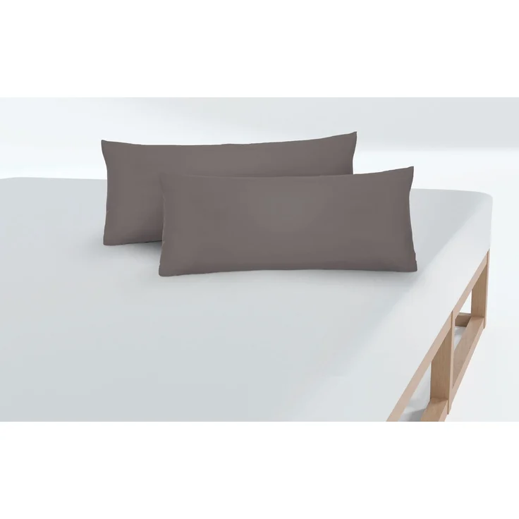 biberna Feinjersey-Kissenbezug, 2-teilig, silbergrau, 40x80 cm – Bild 3