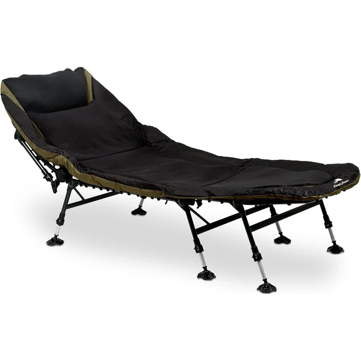 CampFeuer Angelliege Karpfenliege XXL, 210 x 85 x 45-60 cm, Komfortable Liege – Bild 1