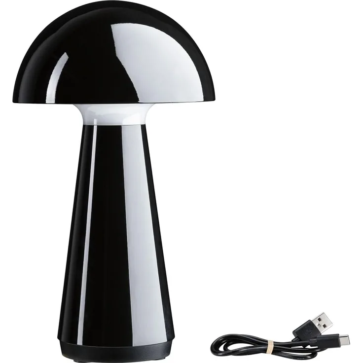 Paulmann 'Onzo' LED Akkuleuchte Dim-Touchfunktion, Kunststoff schwarz, Höhe 28,2 cm