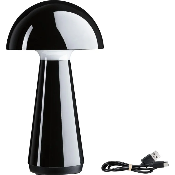 Paulmann 'Onzo' LED Akkuleuchte Dim-Touchfunktion, Kunststoff schwarz, Höhe 28,2 cm – Bild 1
