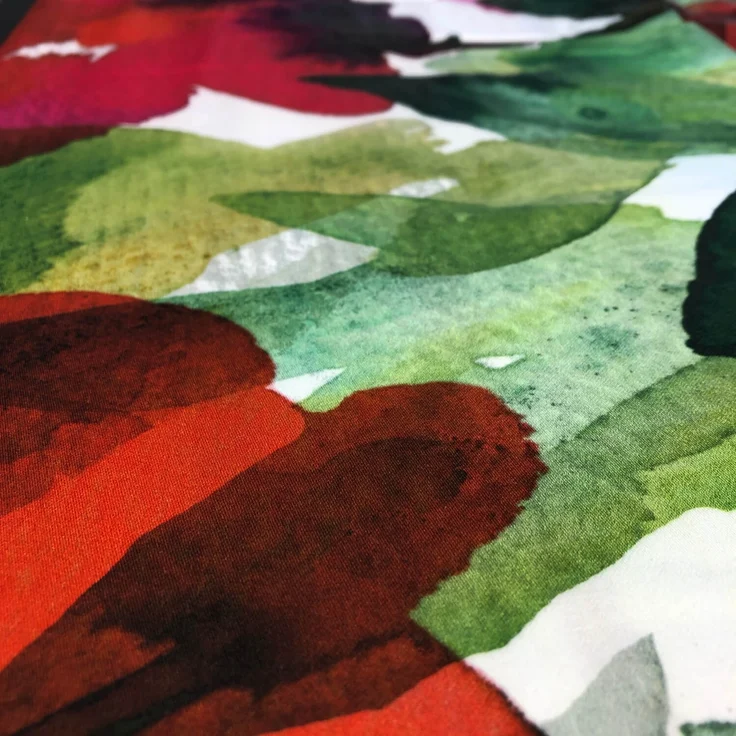 Estella Bettwäsche Aquarell 4703 985 multi Mako Satin 200 x 220 + 2x 80 x 80 cm – Bild 6