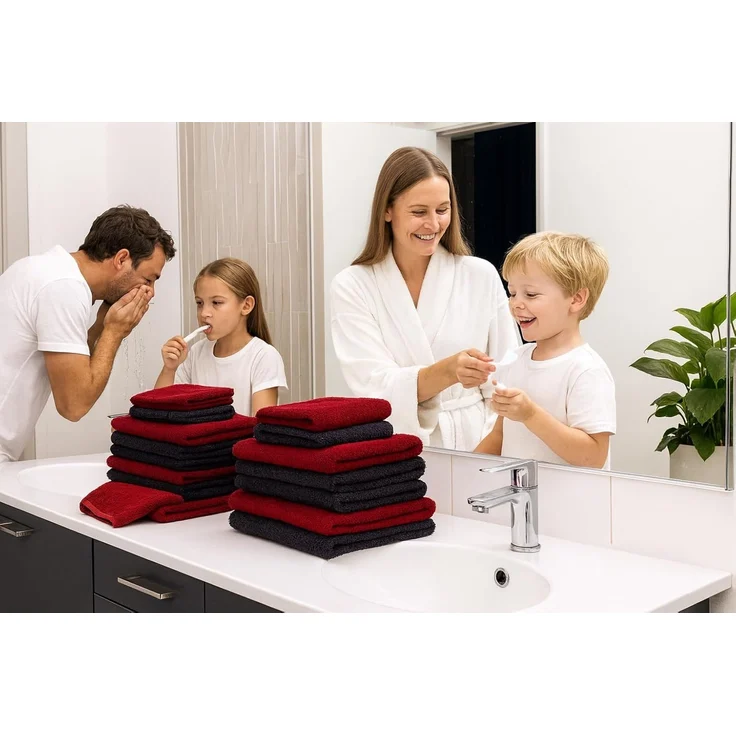 Betz Handtuch Set 12er Frottier Handtuch-Set PREMIUM 100% Baumwolle, 100% Baumwolle, (12-tlg) – Bild 2