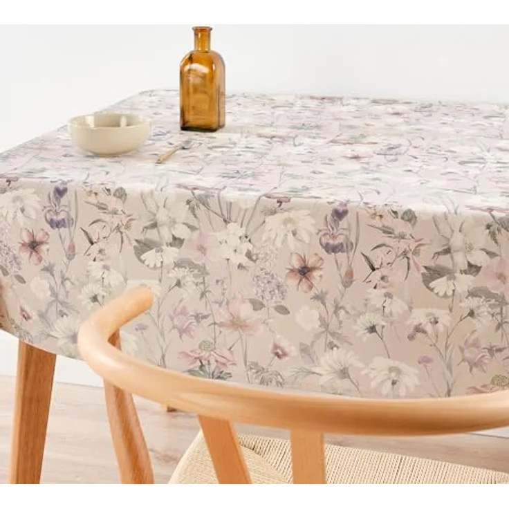 Belum Tischdecke mit Fleckenabweisend, Größe 155 x 155 cm, extraweich, Mehrfarbig, 100, Stoff 100% Bio-Baumwolle, Modell 0120-391 – Bild 6