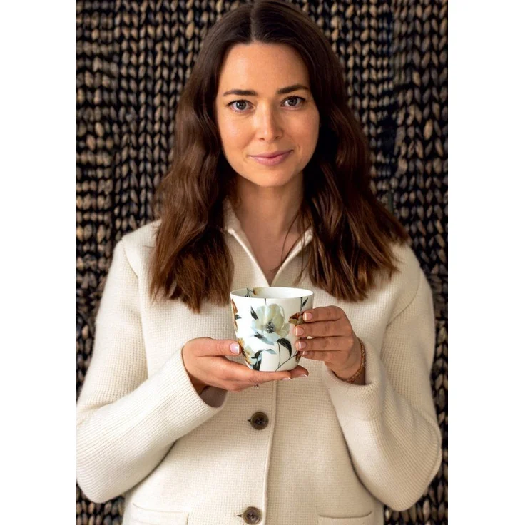 Greengate Becher Eliana Latte Cup white 0,35l, Steingut – Bild 2