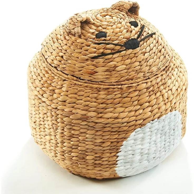 Kobolo Wäschekorb Aufbewahrungskorb Spielzeugkorb Korb KITTY (mit Deckel) – Bild 3