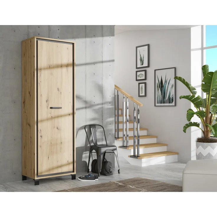 'Trondheim' Garderobenschrank in Artisan Eiche, 1-türig
