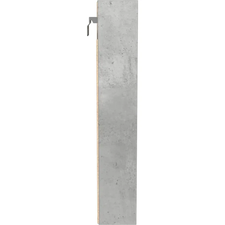 vidaXL Vitrinenschrank Betongrau 100x8,5x50 cm Holzwerkstoff 847950 – Bild 6