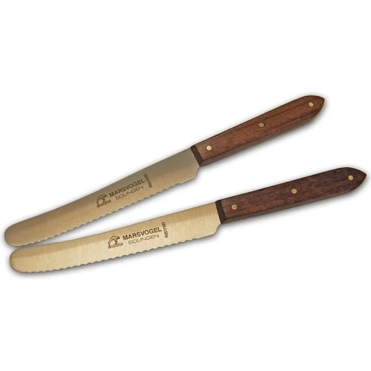 Marsvogel - Tischwelle Tafelmesser 2er Set - Holz Bubinga
