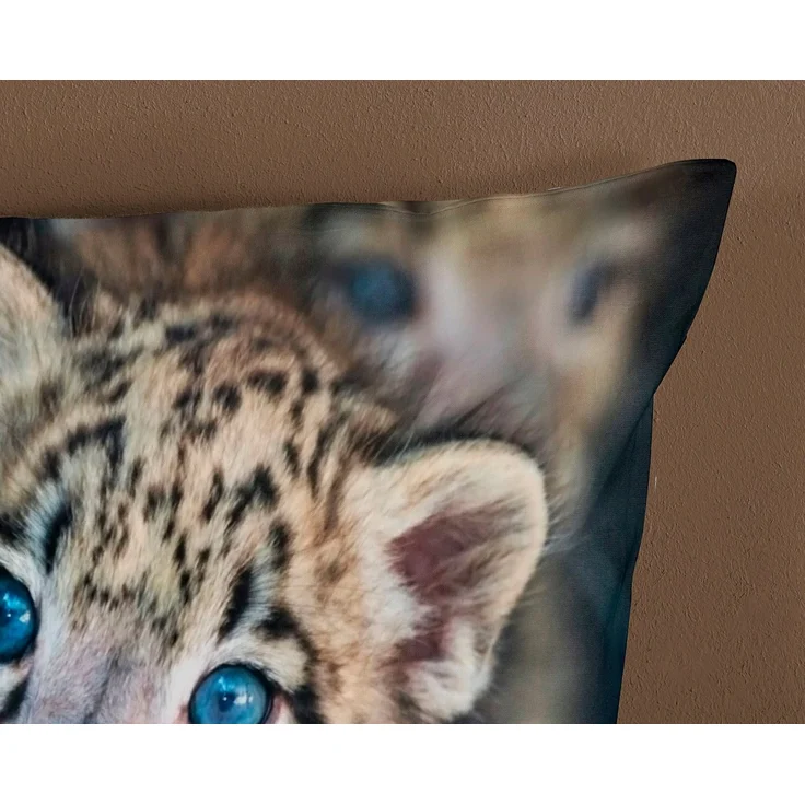 Pure Microfaser Bettwäsche 135 X 200 cm + 1- 80 X 80 cm Mascha leopard bunt – Bild 3