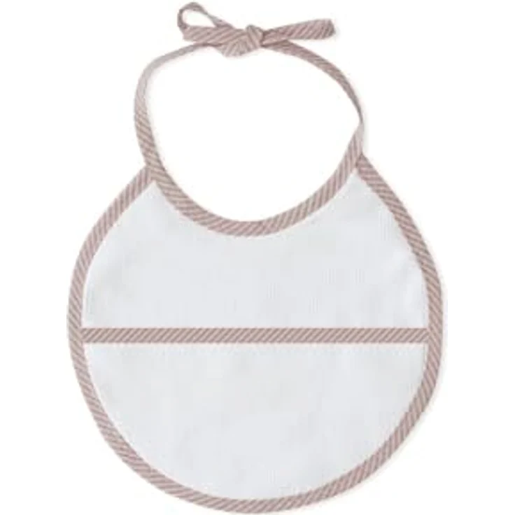 Baby BadePoncho 1x1 m Bademantel Kapuzenbademantel PUNTO DE CRUZ LISO rosa & Lätzchen für Neugeborene 100% Baumwolle – Bild 3