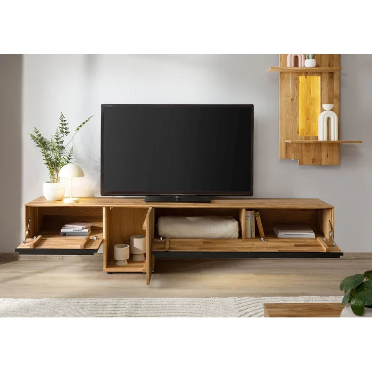 Lowboard Wildeiche 240x43x55 natur geölt WIEN #208 – Bild 5