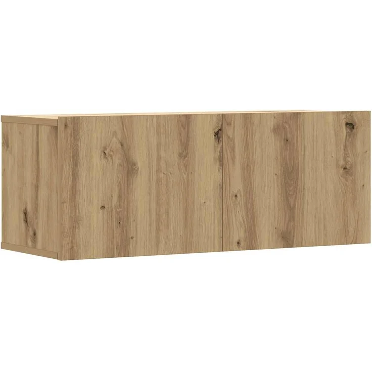 vidaXL 3-tlg. TV-Schrank-Set Wandmontage Artisan-Eiche Holzwerkstoff 3329004 – Bild 3