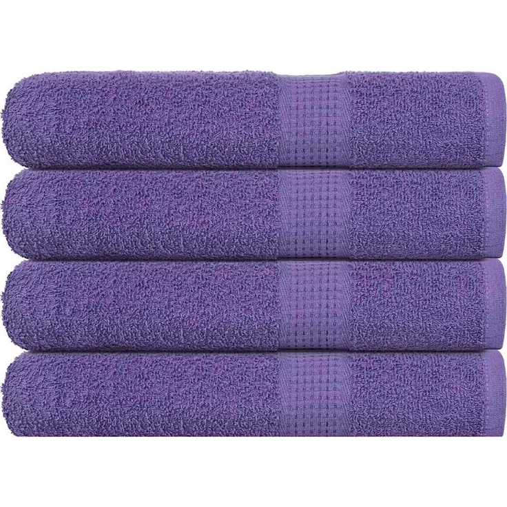 vidaXL Handtücher FROGN 4 Stk. Lila 100x200 cm 360 g/m² 136891 – Bild 1