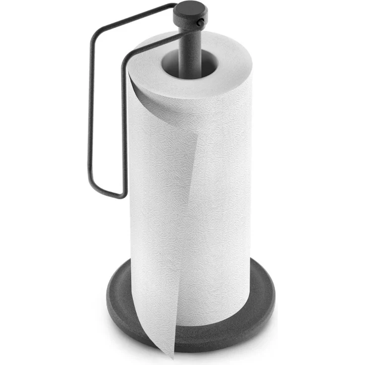 METALTEX 361138000 Rollstop Papierrollenhalter mit Abrollstopp, TouchTherm, matt schwarz – Bild 4