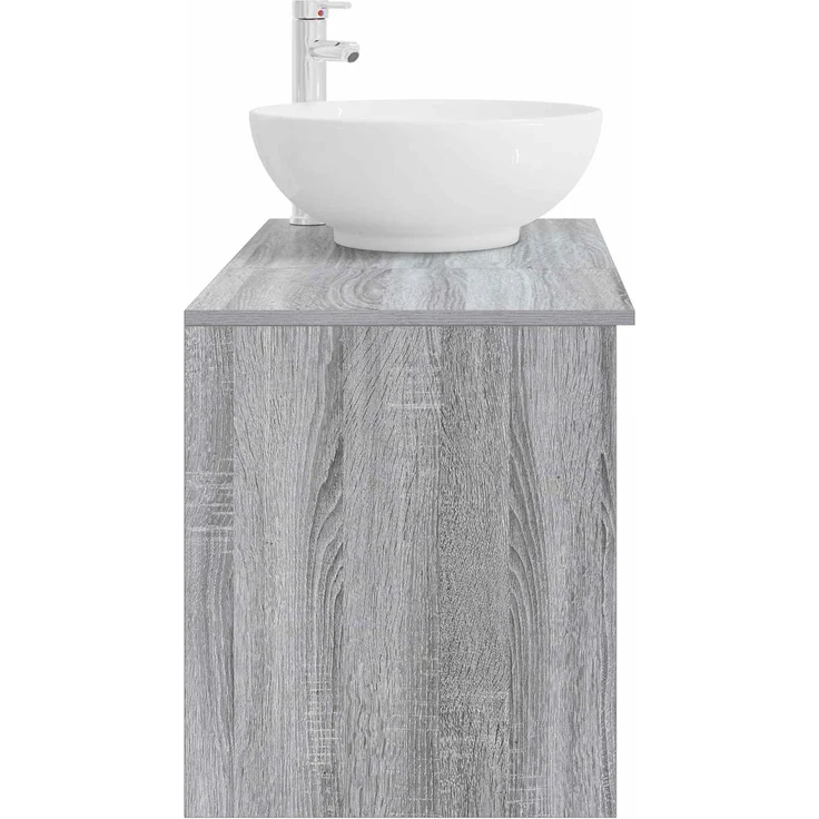 vidaXL Badezimmerschrank-Set 2 stk. Grau Sonoma 79,5 x 44,5 x 80 cm 3403917 – Bild 5