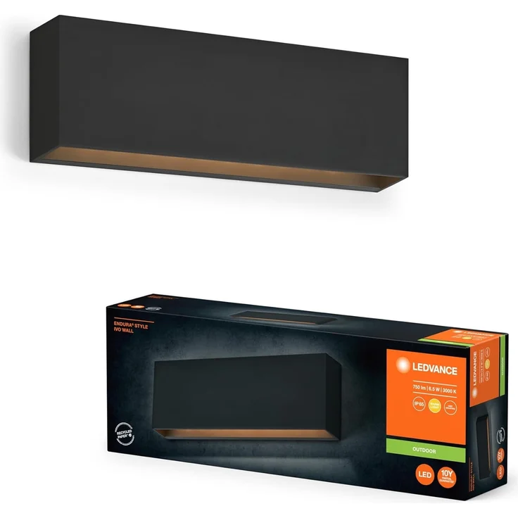 LEDVANCE Endura Style IP65 Wandleuchte Ivo Dunkelgrau