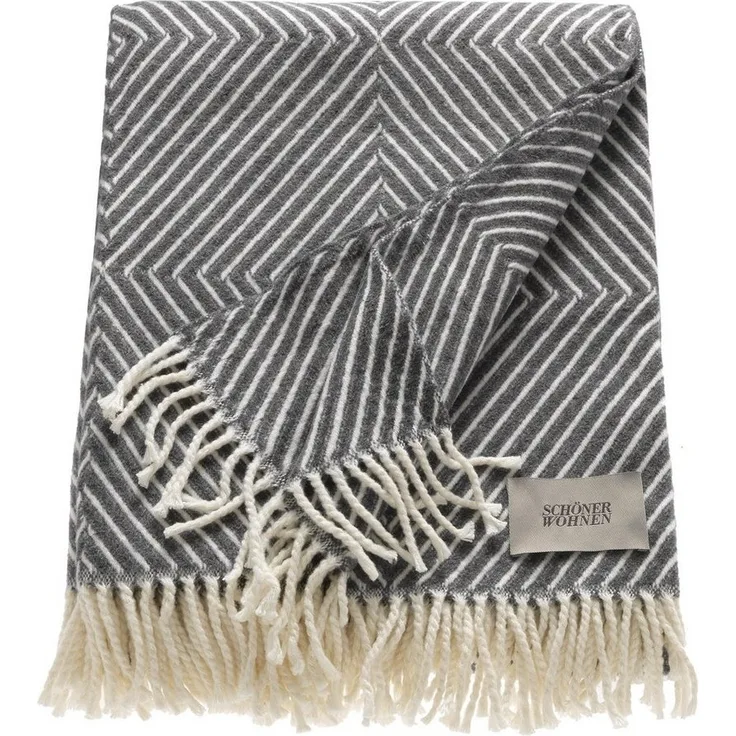 Wohndecke Tebas, SCHÖNER WOHNEN-Kollektion, mit Streifenmuster, Kuscheldecke