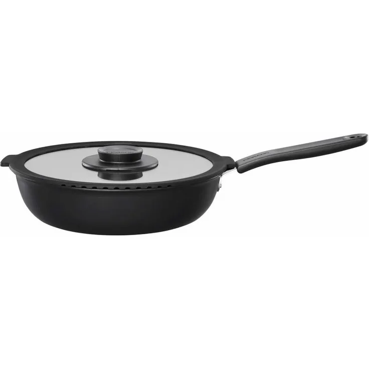 Fiskars Functional Form Sautierpfanne, mit Deckel, Bratpfanne, Brat Pfanne, Aluminium, Ø 26 cm, 1026575