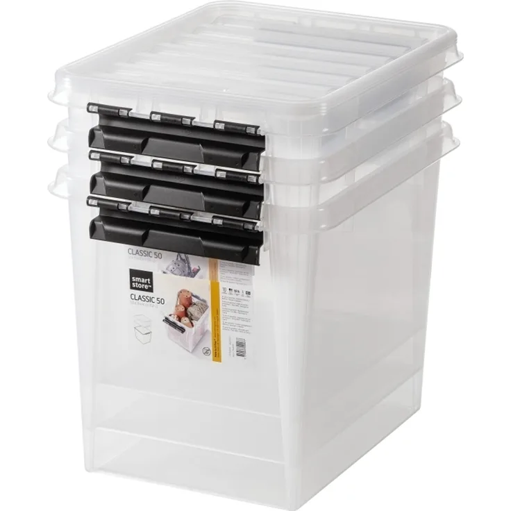 SmartStore Classic Aufbewahrungsbox mit Deckel 3er-Set