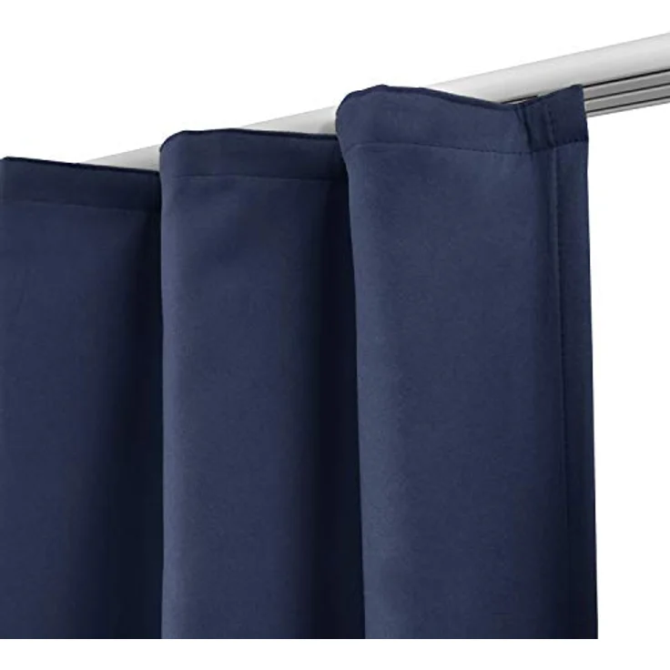 Beautissu Vorhang Amelie Luna, 2er Set Kräuselband Thermogardine 140x245cm – Bild 4