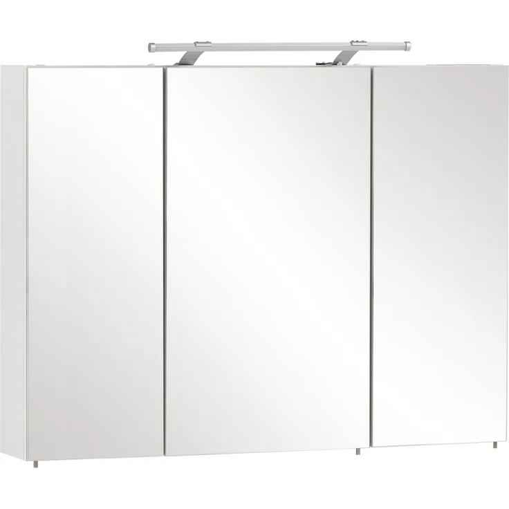 Schildmeyer ‘Dorina‘ Badezimmer Spiegelschrank, Weiß glanz, Breite 100 cm, Made in Germany