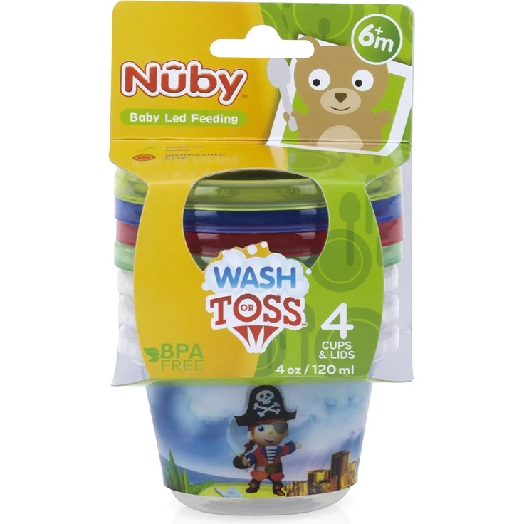 Nuby ID94044 Picknick Snack-Tassen mit Motiv, mehrfarbig – Bild 3