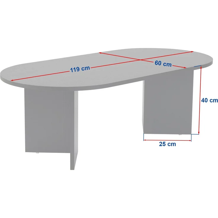 Skye Decor Couchtisch 100% MELAMINE COATED PARTICLE BOARD, 39,8 cm x 60 cm x 119 cm 909NRD11 – Bild 8
