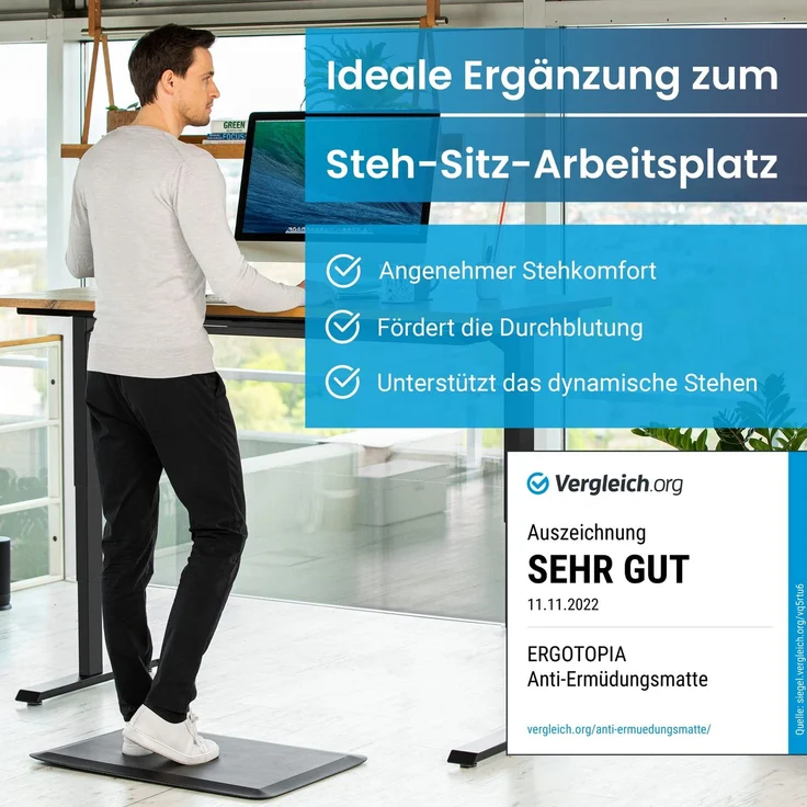 Ergonomische Anti-Ermüdungsmatte für Steharbeitsplätze – Bild 2