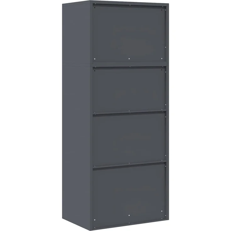 vidaXL Aufbewahrungsschrank 2 stk. Anthrazit 60 x 40 x 145 cm Stahl 3438695 – Bild 10