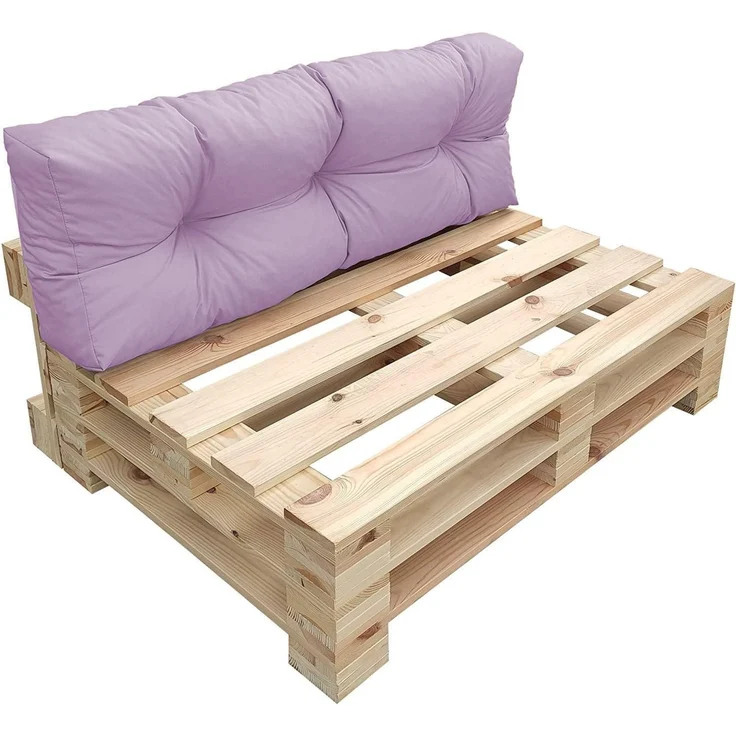 chilly pilley Palettenkissen Wasserdicht Palettenauflage Palettenpolster Palettenmöbel Gartenkissen Wasserfest Wasserabweisend viele Größen und Farben (Rückenlehne 120 x 40 x 15 Fliederblau) – Bild 1