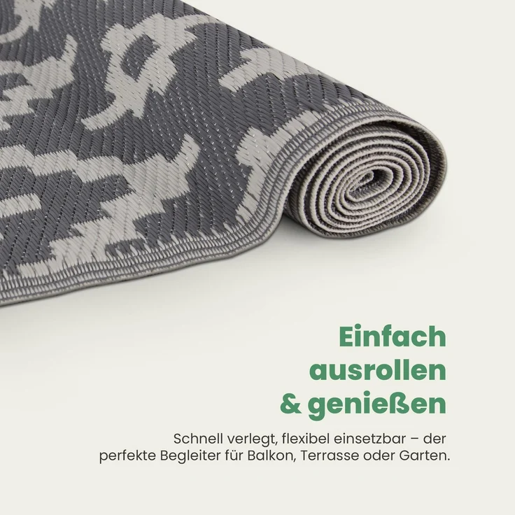 Bestlivings Outdoor Teppich Wetterfest und UV-Beständig ( 120x180cm / Ethno ) Teppich aus Kunststoff für Garten, Balkon, Terrasse - Outdoorteppich – Bild 7