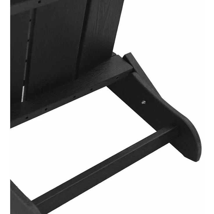 vidaXL Klappbarer Adirondack-Stuhl Schwarz 80,5 x 74,5 x 92 cm HDPE 42006619 – Bild 8
