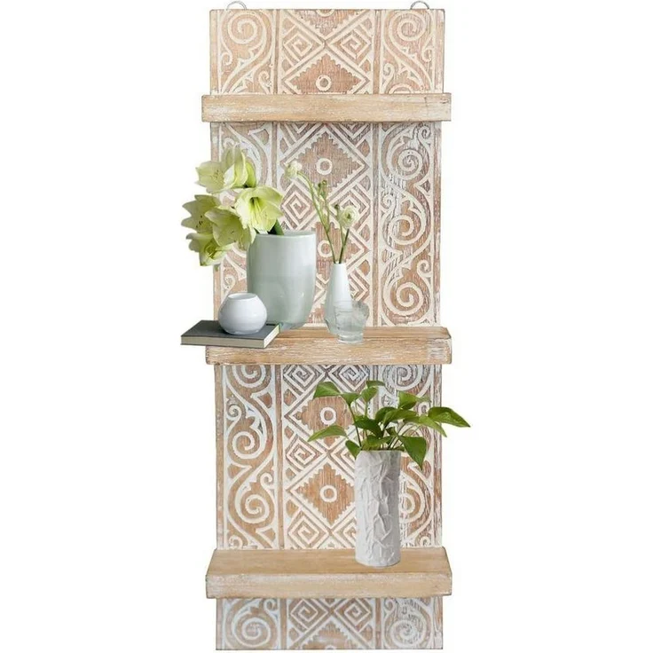 Oriental Galerie Wandregal Wandregal Wandbrett Anisa 25 cm breit weiß – Bild 5