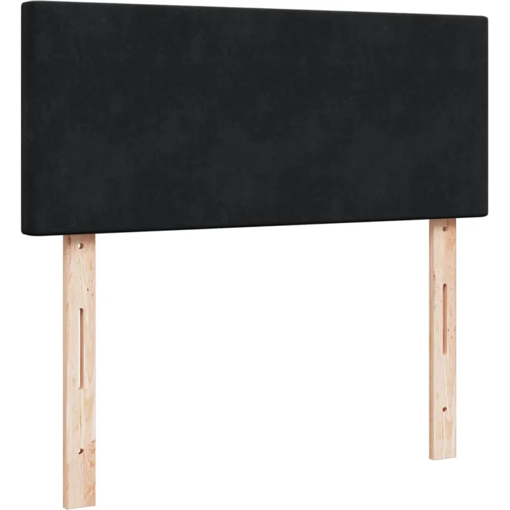 vidaXL Boxspringbett mit Matratze Schwarz 120x200 cm Samt 3288578 – Bild 10