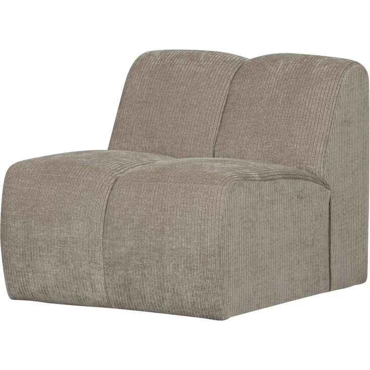 Modulsofa Mojo Flachcord Einzel-Element, Sand