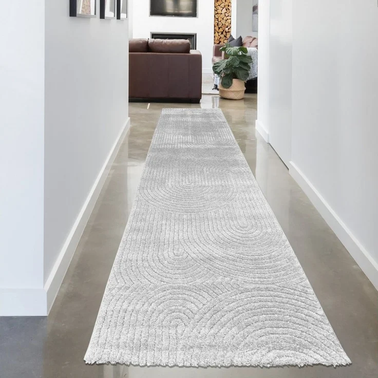 Carpetia Designteppich Kurzflor Teppich mit 3D-Effekt, rechteckig, Höhe: 14 mm, weich, pflegeleicht und für Fußbodenheizung geeignet – Bild 3
