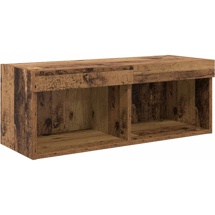 vidaXL TV-Wandgeräte mit LED-Lichtleisten 6 pcs Altholz Holzwerkstoff 3402974 – Bild 9
