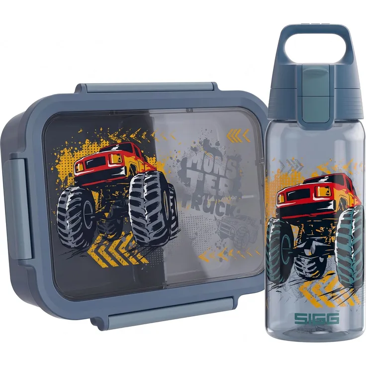 SIGG - NIMO Kids Set - Innenschale & Auslaufsichere Snackbox - Mikrowellen- & Spülmaschinengeeignet - BPA-frei - Leicht - Für Schule, Kita & Freizeit - 800ML