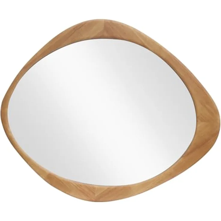 riess-ambiente Wandspiegel ORGANIC 90cm natur – Eichenholz-Design, asymmetrisch, variabel (Einzelartikel, 1-St), Dekoration mit natürlicher Maserung – ideal für Flur oder Schlafzimmer