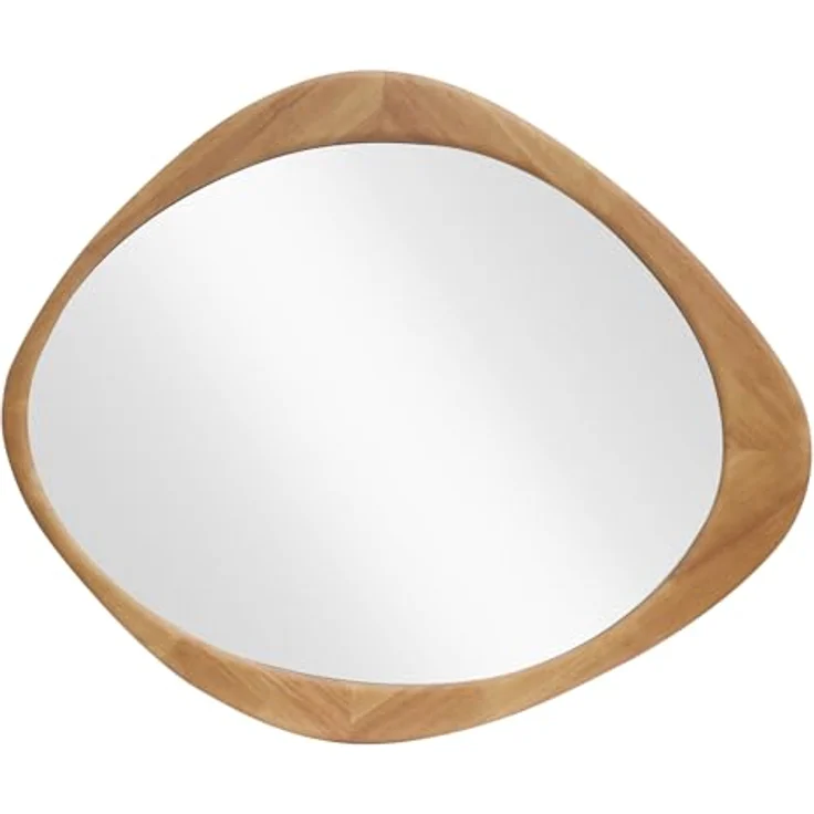 riess-ambiente Wandspiegel ORGANIC 90cm natur – Eichenholz-Design, asymmetrisch, variabel (Einzelartikel, 1-St), Dekoration mit natürlicher Maserung – ideal für Flur oder Schlafzimmer – Bild 1