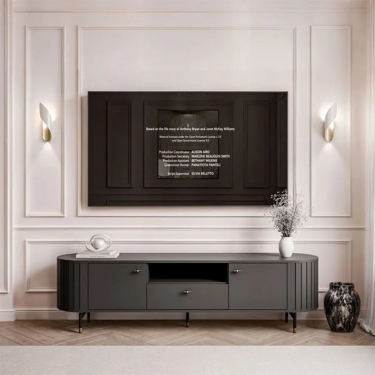 Lookway TV-Schrank ELODIE 180 cm mit Stauraum und Soft-Close-System (1x TV schrank) Breite: 180 cm – Bild 1