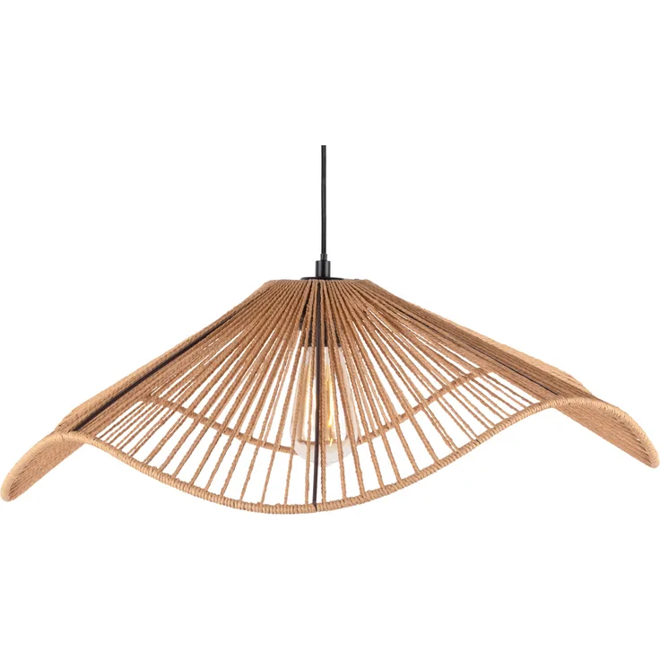 Present Time Leitmotiv Hängelampe Sombra - Pendelleuchte in Natur mit minimalistischen, wellenförmigen Formen